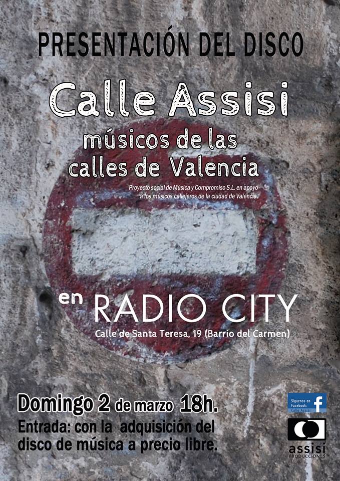Calle assisi, proyectos, musicos callejeros, Valencia, Barrio del Carmen