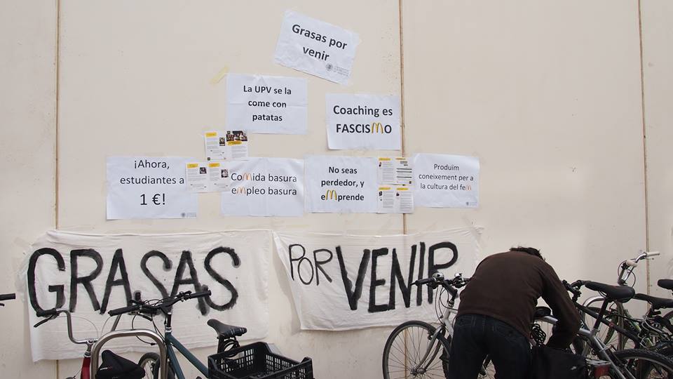 UPV mural Grasas por venir